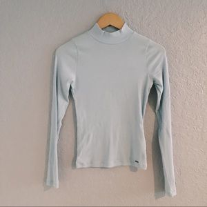(SOLD) Hollister Baby Blue Mock Neck